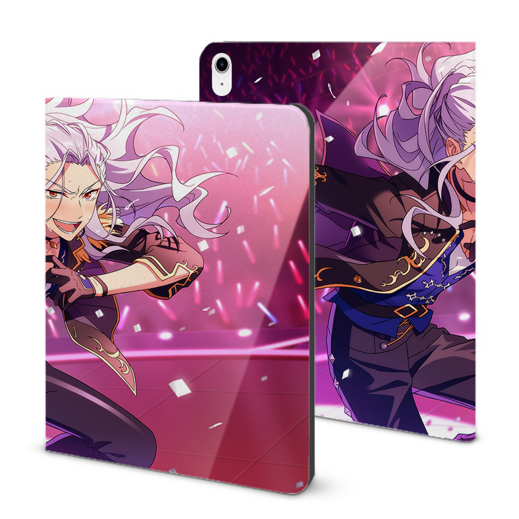 （画像用） あんさんぶるスターズ! Ensemble Stars IPad ケース ブック型 PUレザー TPU 耐衝撃 軽量 薄型 ペン収納なし 全面保護 IPad 各モデル対応
